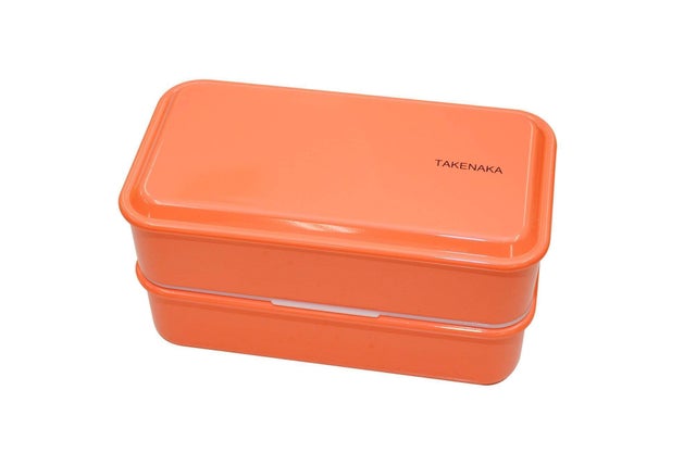 TAKENAKA bento bite dual from takenaka, eco-friendly and sustainable  japanese style bento lunch box (lemon zest)